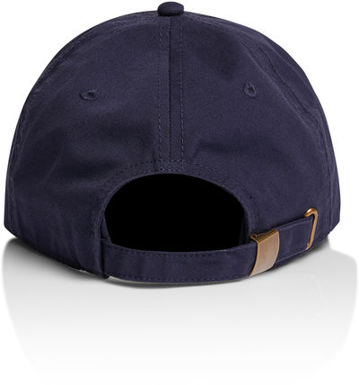 Am image of a Custom AS Colour Access Five Panel Cap in Midnight Blue!