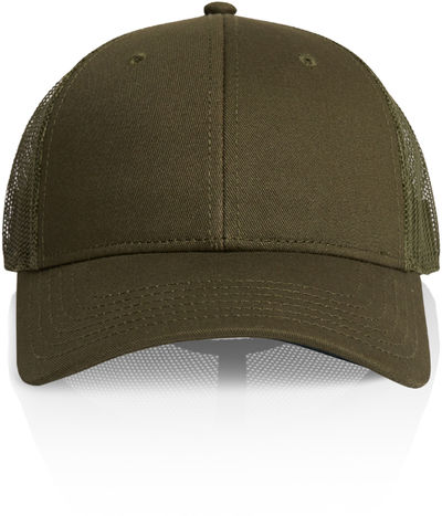 Am image of a Custom AS Colour Icon Trucker Cap in Army!