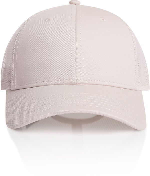 Am image of a Custom AS Colour Icon Trucker Cap in Bone!
