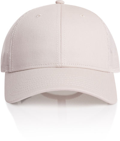 Am image of a Custom AS Colour Icon Trucker Cap in Bone!