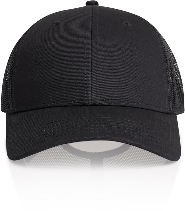 Am image of a Custom AS Colour Icon Trucker Cap in Navy!
