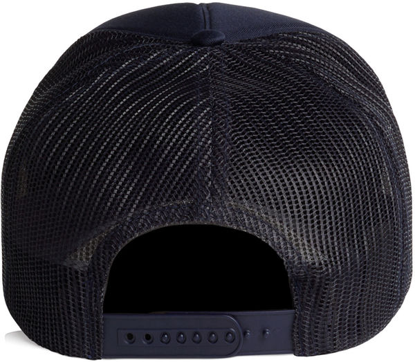 Am image of a Custom AS Colour Frame Trucker Cap in Navy!