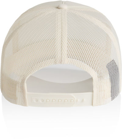Am image of a Custom AS Colour Frame Trucker Cap in Ecru!