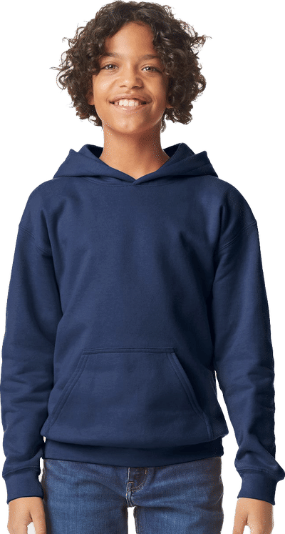 An image of a Custom Gildan Softstyle Youth Midweight Hooded Sweatshirt!