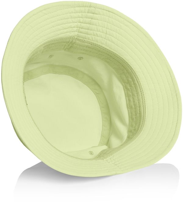Am image of a Custom AS Colour Nylon Bucket Hat in Lime!