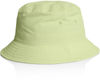 Am image of a Custom AS Colour Nylon Bucket Hat in Lime!