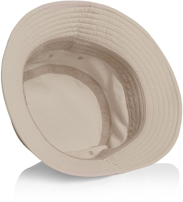 Am image of a Custom AS Colour Nylon Bucket Hat in Mushroom!