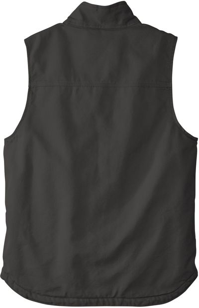 Am image of a Custom Carhartt Sherpa Lined Mock Neck Vest in Gravel!