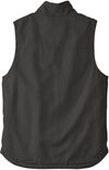 Am image of a Custom Carhartt Sherpa Lined Mock Neck Vest in Gravel!