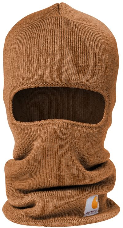 Am image of a Custom Carhartt Face Mask in Carhartt Brown!