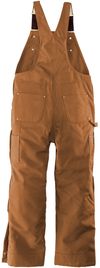 Am image of a Custom Carhartt Firm Duck Insulated Bib Overalls in Carhartt Brown!