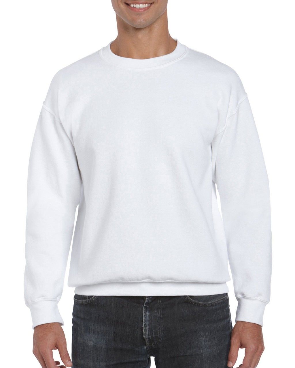 Gildan Adult DryBlend Fleece Crew in White