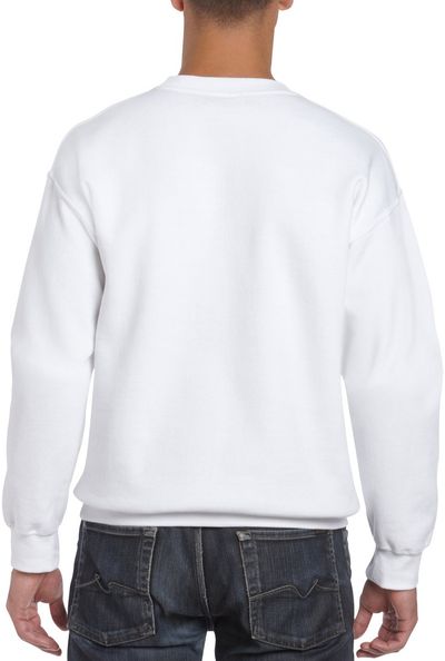 Am image of a Custom Gildan Adult DryBlend Fleece Crew in White!