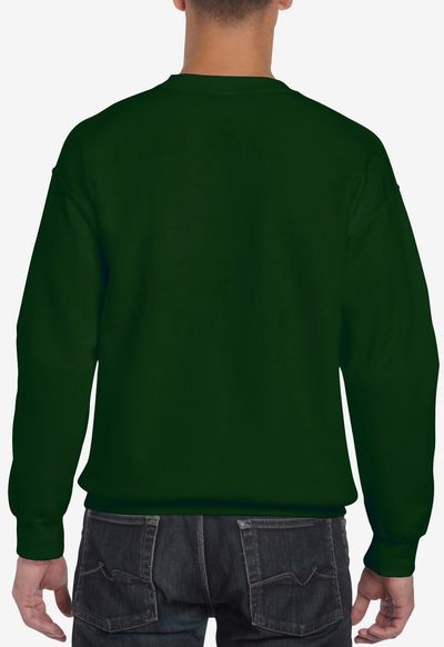 Am image of a Custom Gildan Adult DryBlend Fleece Crew in Forest Green!