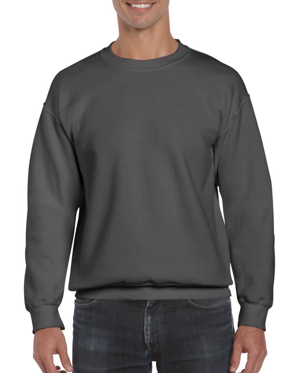 Gildan Adult DryBlend Fleece Crew in Charcoal