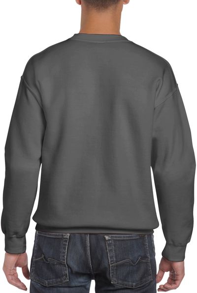 Am image of a Custom Gildan Adult DryBlend Fleece Crew in Charcoal!