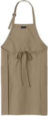 Am image of a Custom Port Authority Easy Care Extra Long Bib Apron with Stain Release in Khaki!