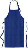 Am image of a Custom Port Authority Easy Care Extra Long Bib Apron with Stain Release in Royal!