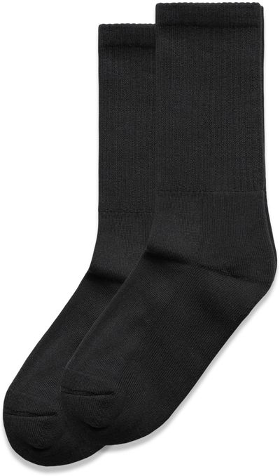 Am image of a Custom AS Colour Relax Socks in Black!