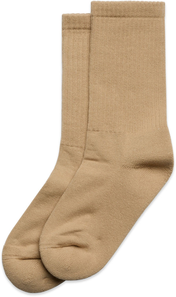 Am image of a Custom AS Colour Relax Socks in Khaki!