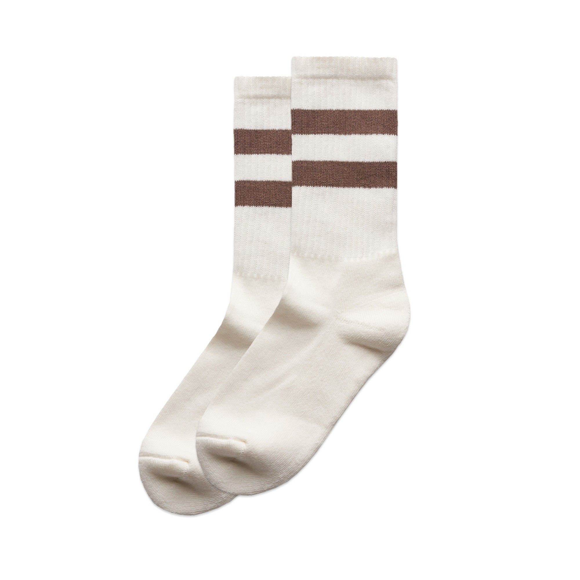 AS Colour Relax Stripe Socks in Natural/Walnut