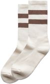 Am image of a Custom AS Colour Relax Stripe Socks in Natural/Walnut!