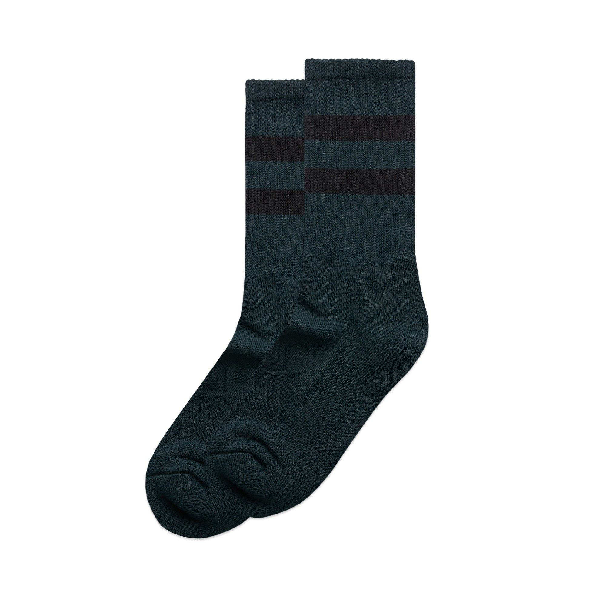 AS Colour Relax Stripe Socks in Pine Green/Black