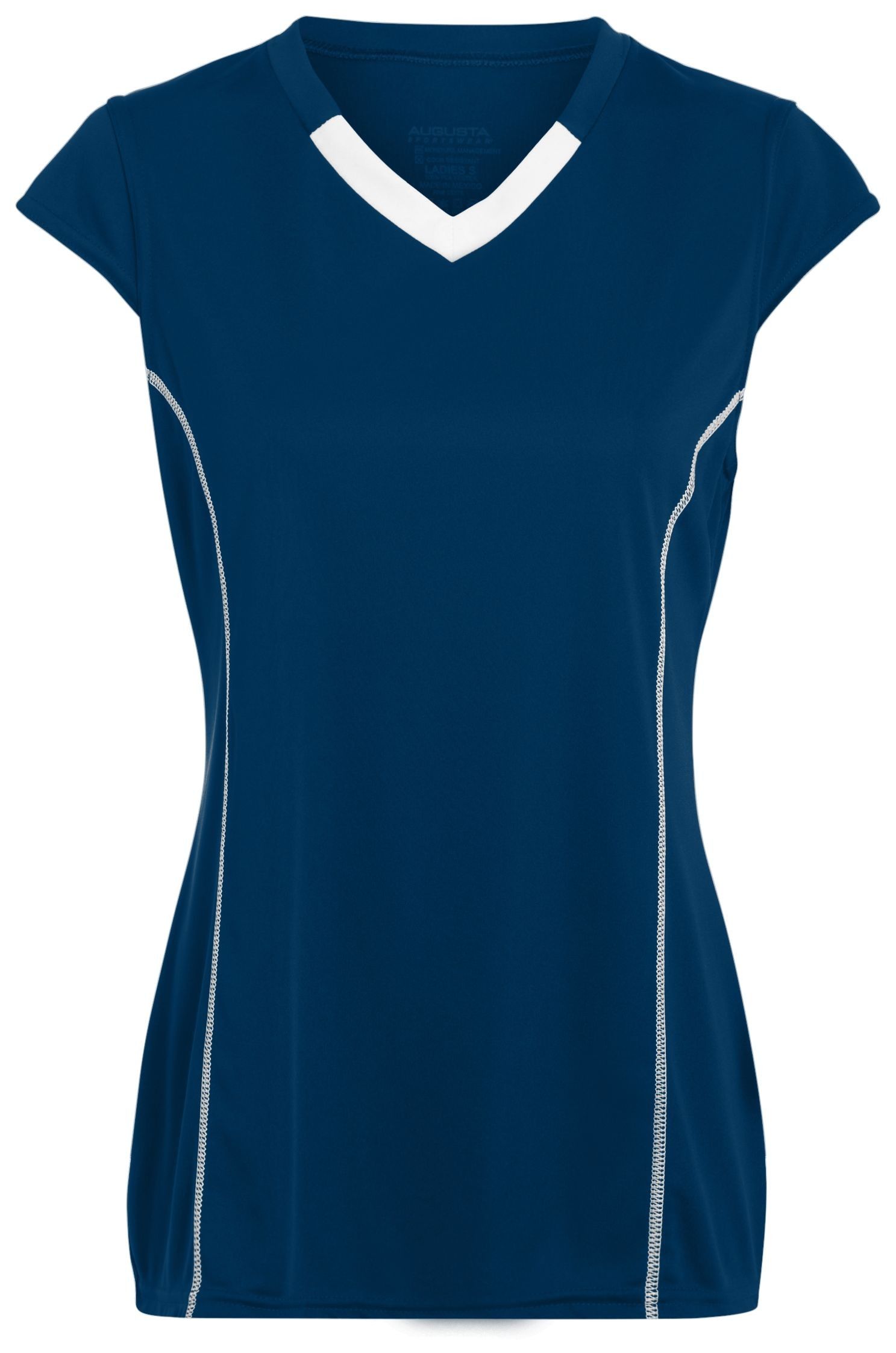 Augusta Youth Girls Blash Jersey in Navy/White