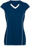 Am image of a Custom Augusta Youth Girls Blash Jersey in Navy/White!