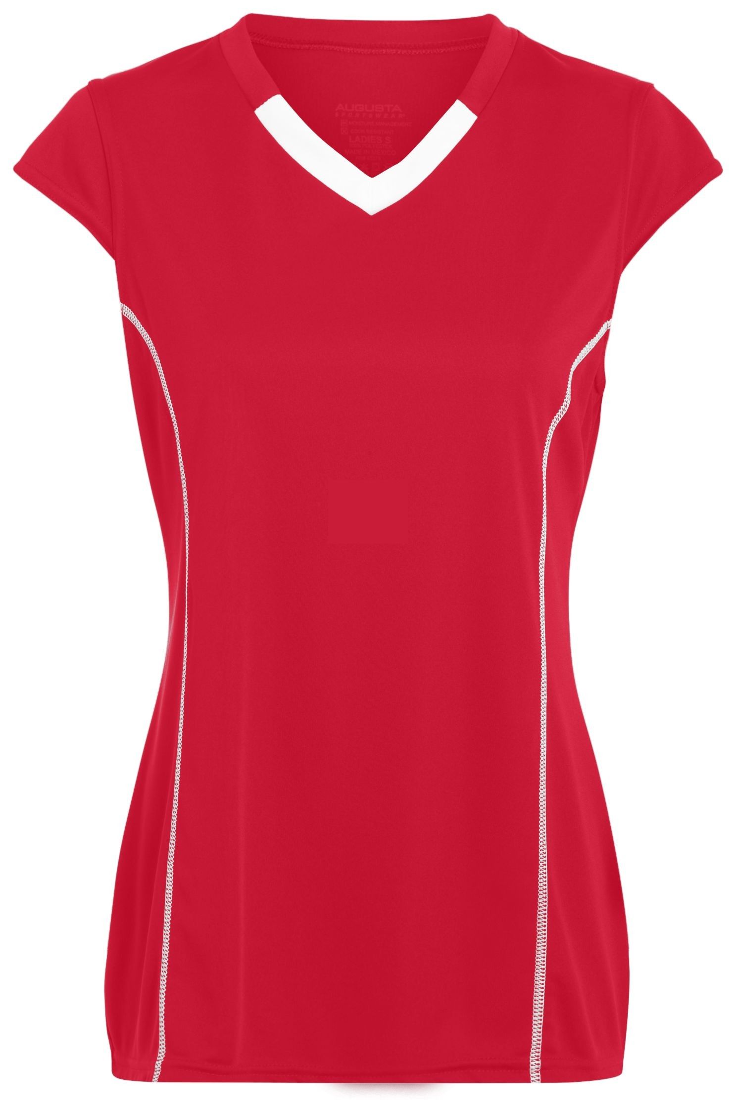 Augusta Ladies Blash Jersey in Red/White