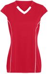 An image of a Custom Augusta Ladies Blash Jersey in Red/White!