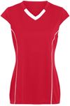 Am image of a Custom Augusta Youth Girls Blash Jersey in Red/White!