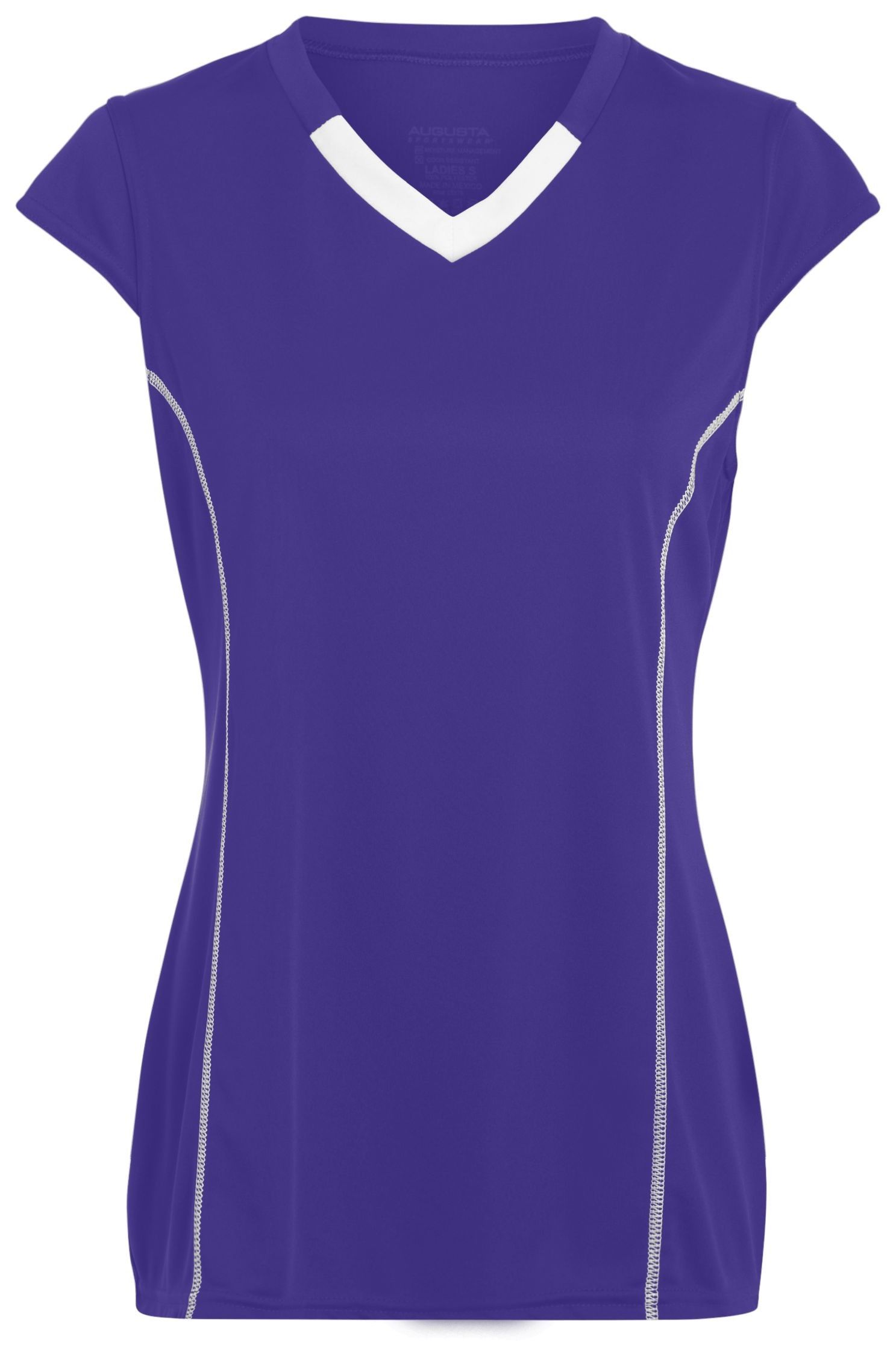 Augusta Youth Girls Blash Jersey in Purple/White