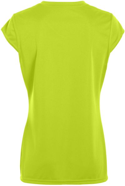 Am image of a Custom Augusta Ladies Blash Jersey in Lime/White!