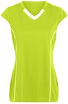 Am image of a Custom Augusta Ladies Blash Jersey in Lime/White!