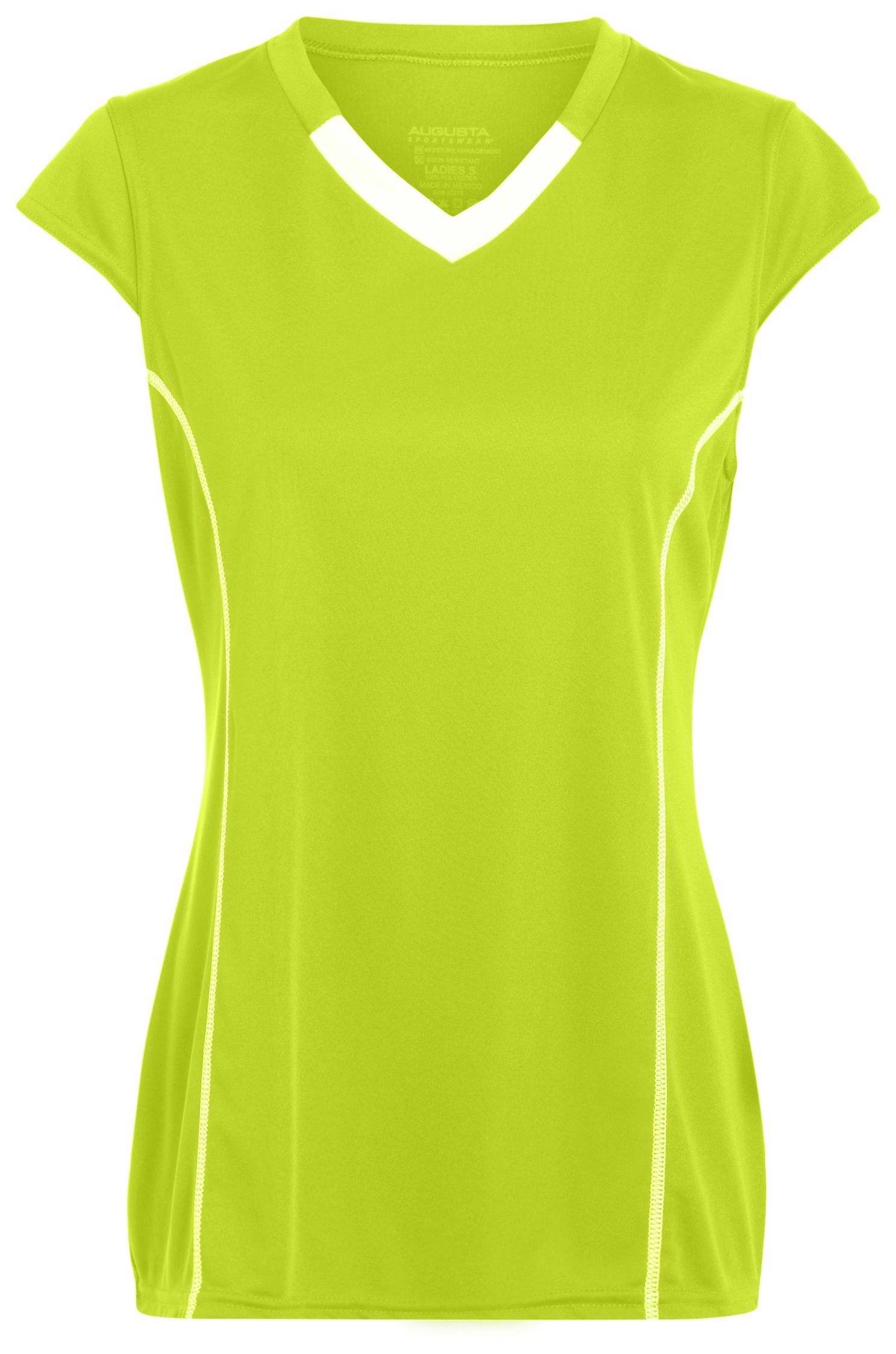 Augusta Youth Girls Blash Jersey in Lime/White