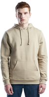 Am image of a Custom Jerico Hooded Sweatshirt in Latte!