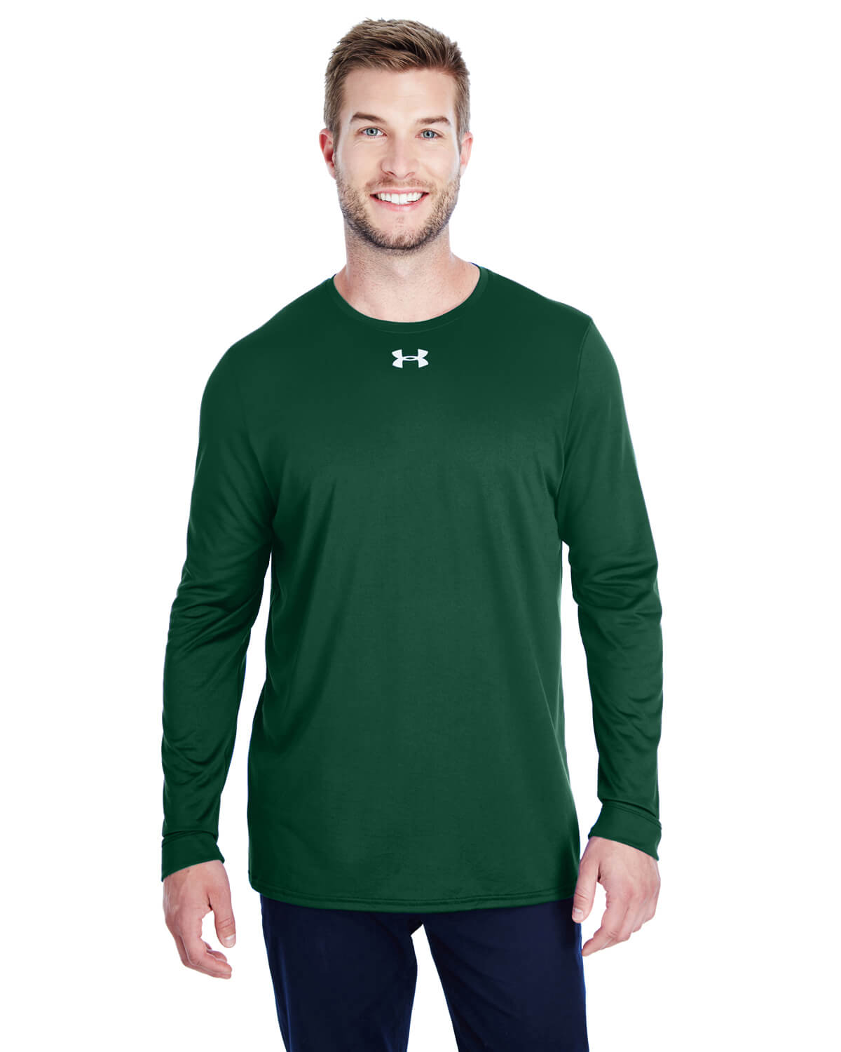 Under Armour Men's Long Sleeve Locker Tee 2.0 in Forest Green