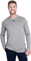 Am image of a Custom Under Armour Men's Long Sleeve Locker Tee 2.0 in Graphite Heather!
