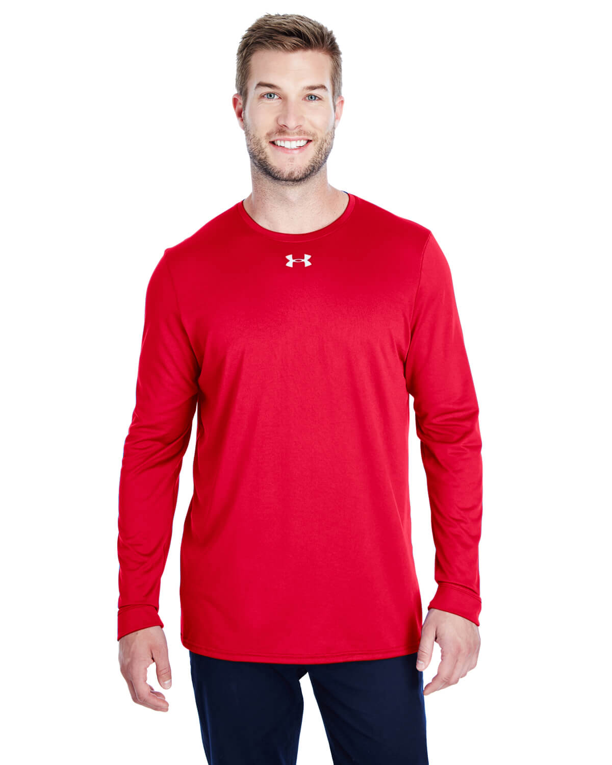 Under Armour Men's Long Sleeve Locker Tee 2.0 in Red