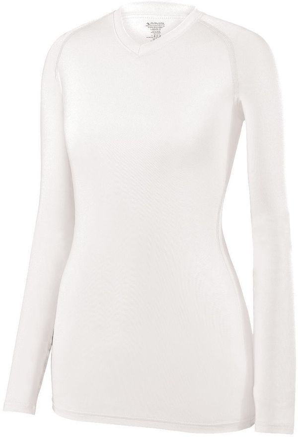Am image of a Custom High Five Ladies Maven Volleyball Jersey in White!