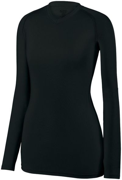 Am image of a Custom High Five Ladies Maven Volleyball Jersey in Black!