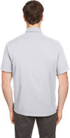 Am image of a Custom Under Armour Men's Motivate Coach Woven Shirt in Grey!