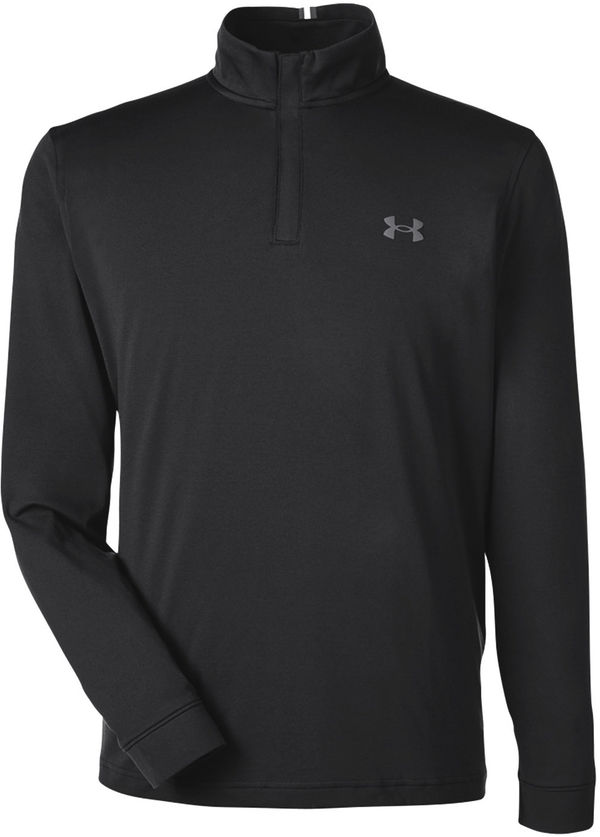 Am image of a Custom Under Armour Mens Playoff Quarter Zip in Black!