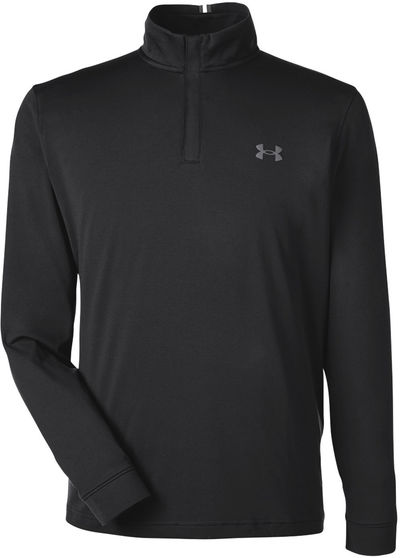 Am image of a Custom Under Armour Mens Playoff Quarter Zip in Black!