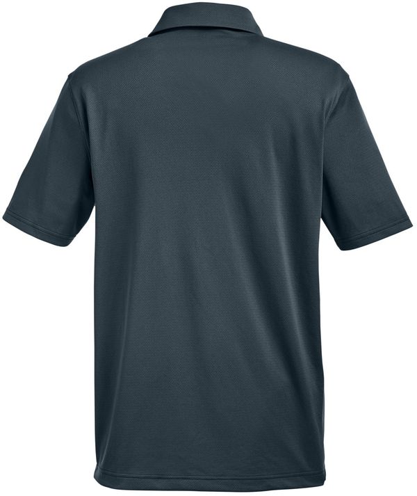 Am image of a Custom Under Armour Men's Tech™ Polo in Stealth Grey/White!