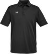 Am image of a Custom Under Armour Men's Tech™ Polo in Black/White!