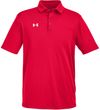 Am image of a Custom Under Armour Men's Tech™ Polo in Red/White!