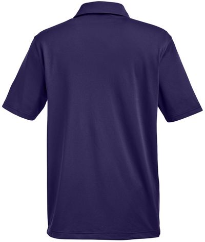 Am image of a Custom Under Armour Men's Tech™ Polo in Purple/White!