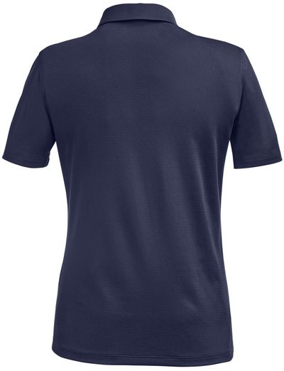 Am image of a Custom Under Armour Ladies Tech Polo in Midnight Navy/White!